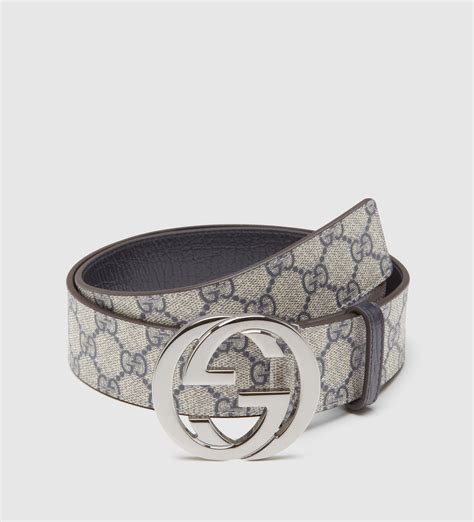 gucci belt with interlocking g buckle price|Gucci interlocked embossed belt.